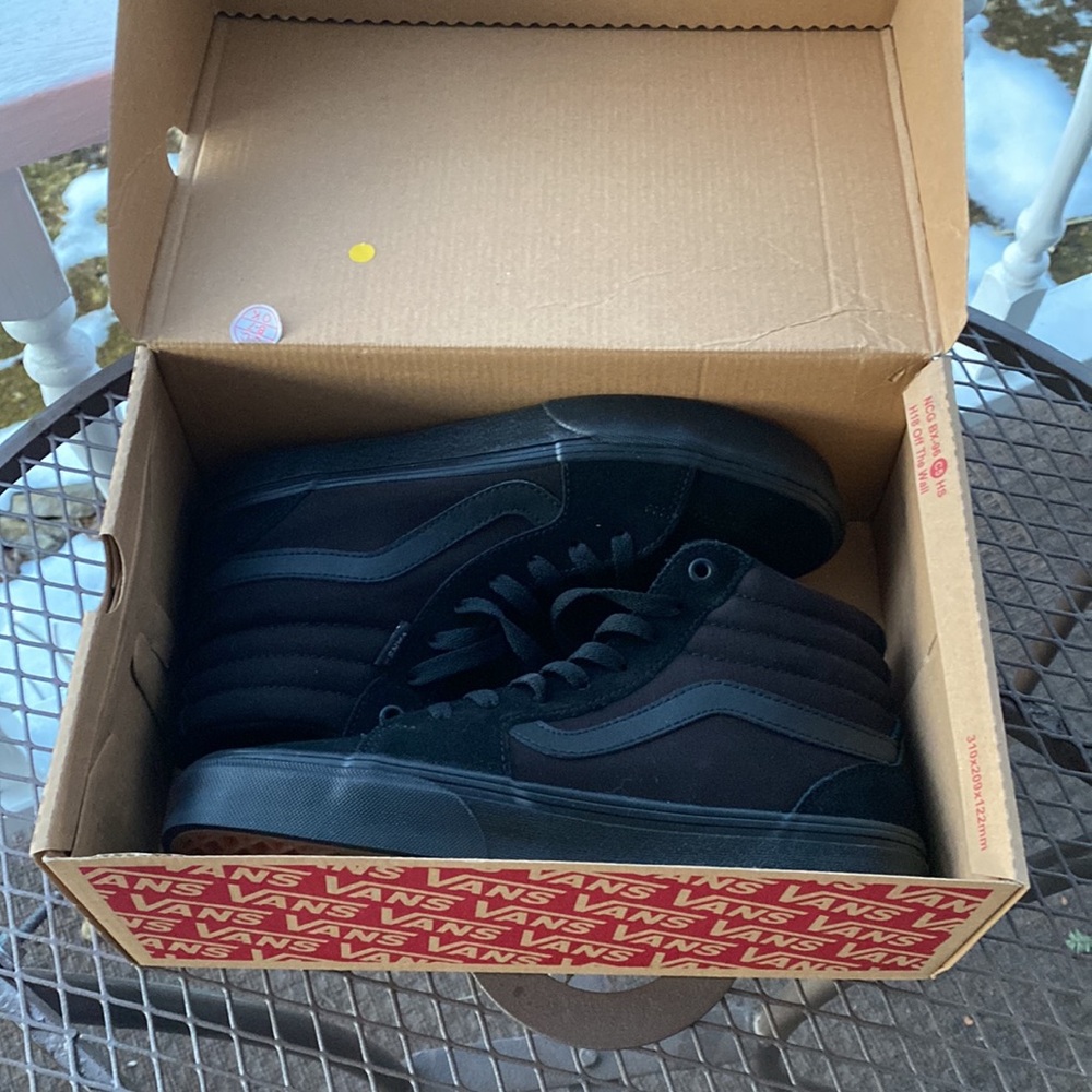 Suede Canvas Vans Filmore Hi Men's/Unisex Size 7.5 Medium Black Very Supportive - Picture 4 of 14